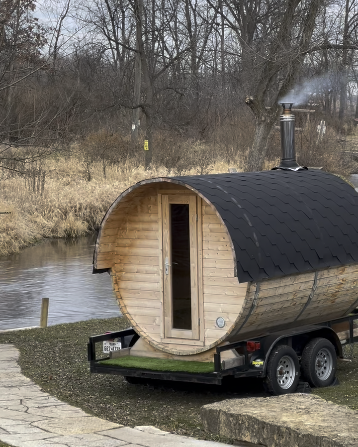 Sauna by the river